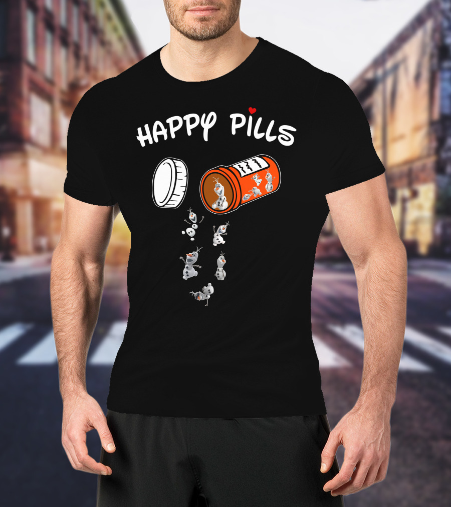 Happy Pills Olaf Capsule Spill T-Shirt