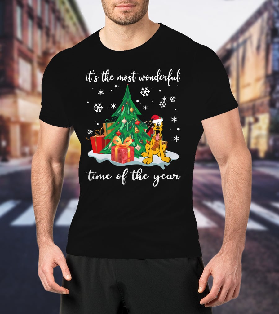 It's The Most Wonderful Time Of The Year Christmas Pluto T-Shirt
