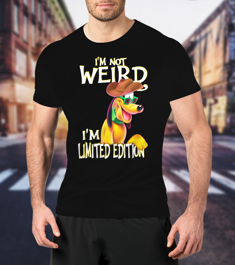 I'm Not Weird I'm Pluto Cowboy Hat Sunglasses T-Shirt