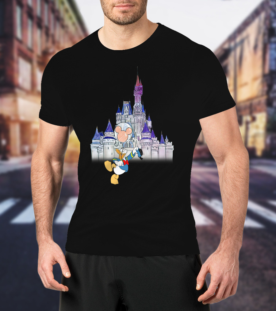 Donald Castle Mickey Balloon T-Shirt