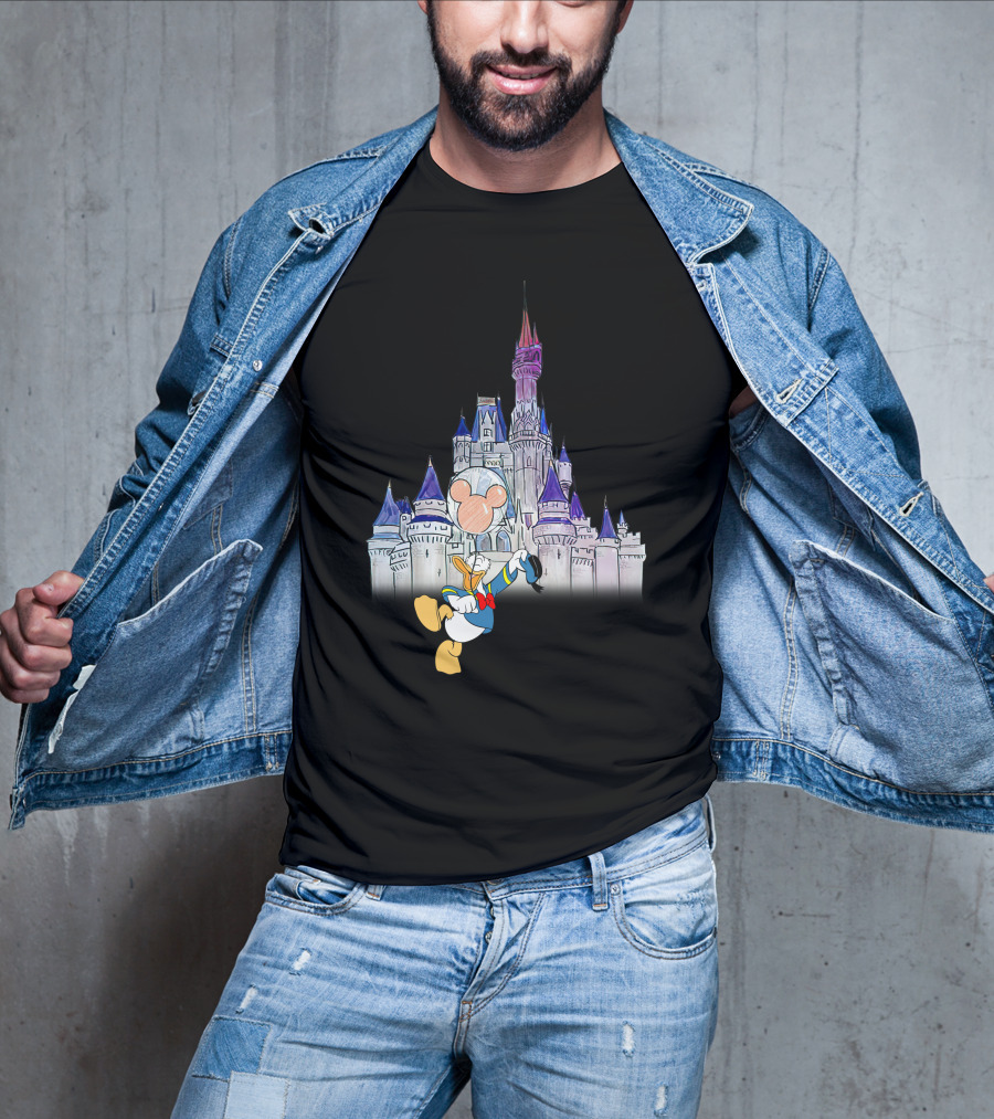 Donald Castle Mickey Balloon T-Shirt