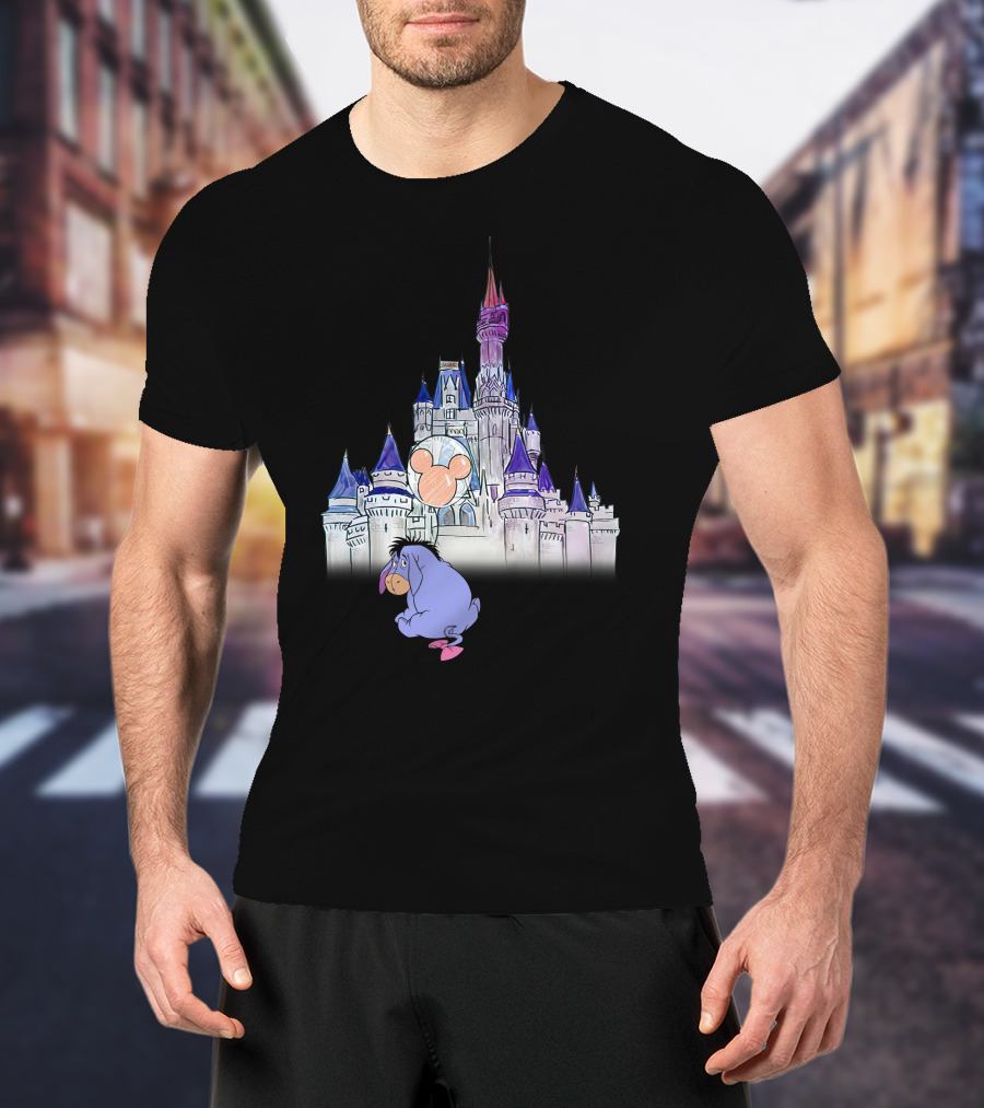 Eeyore Disney Castle Mickey Balloon T-Shirt