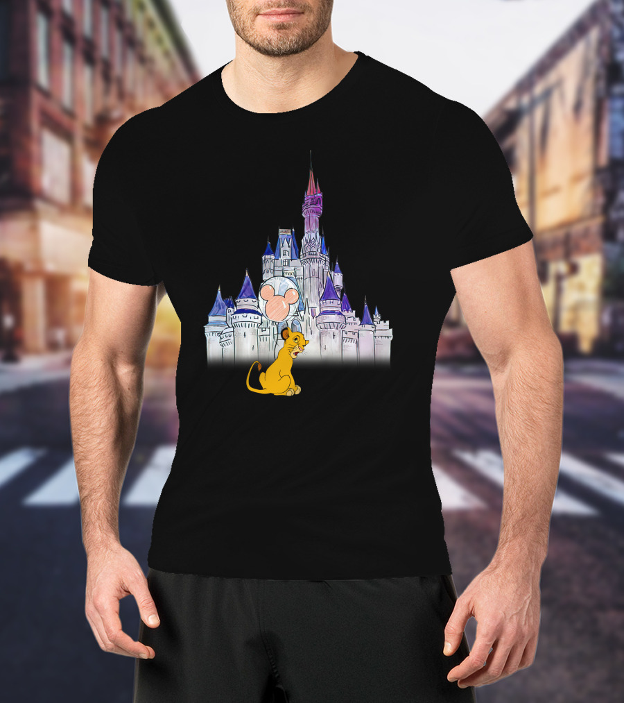 Simba Disney Castle Mickey Balloon T-Shirt