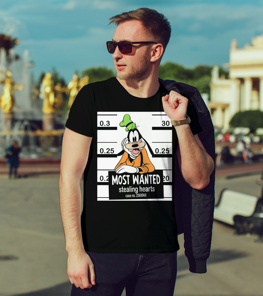 Most Wanted Goofy Stealing Hearts Case No. 2568966 T-Shirt