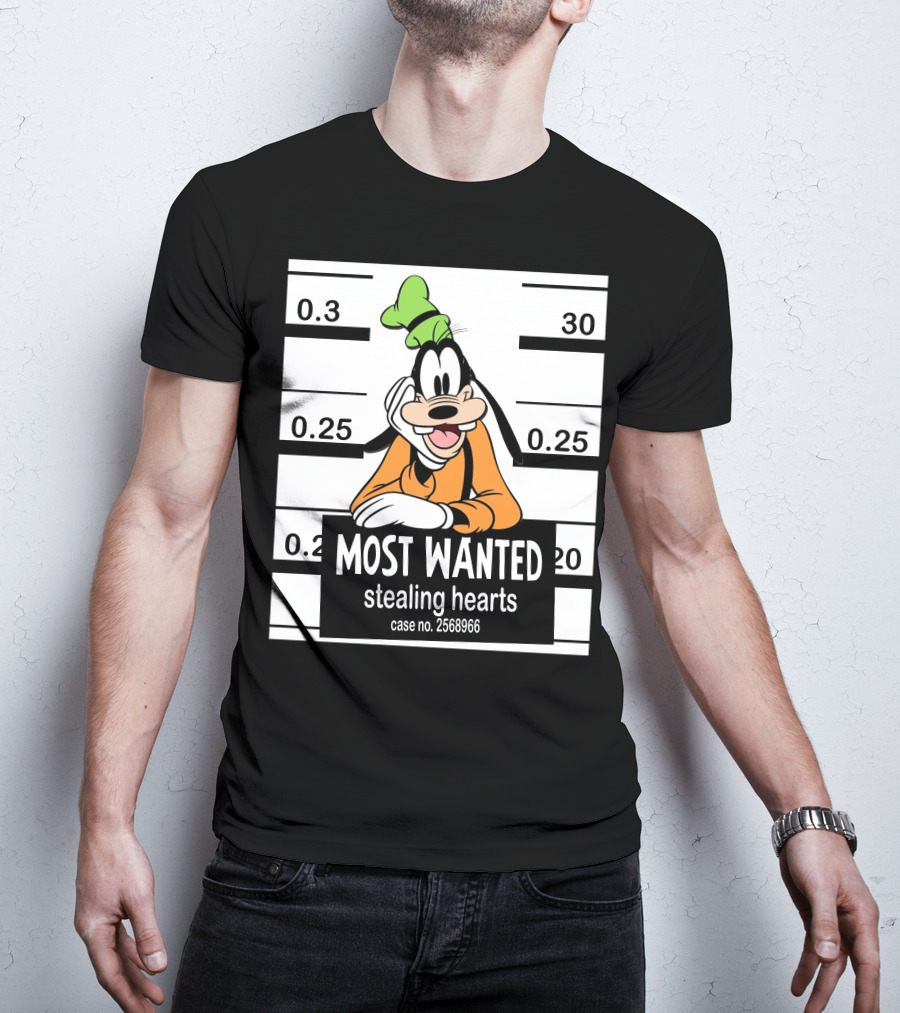 Most Wanted Goofy Stealing Hearts Case No. 2568966 T-Shirt