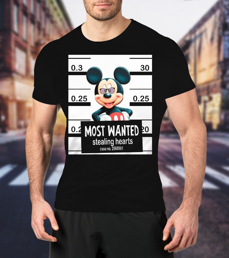 Mickey Most Wanted Stealing Hearts Case No. 2568961 T-Shirt