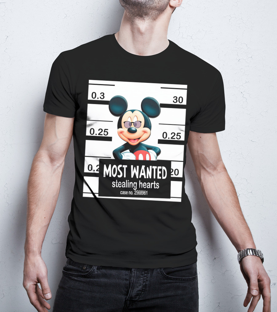 Mickey Most Wanted Stealing Hearts Case No. 2568961 T-Shirt