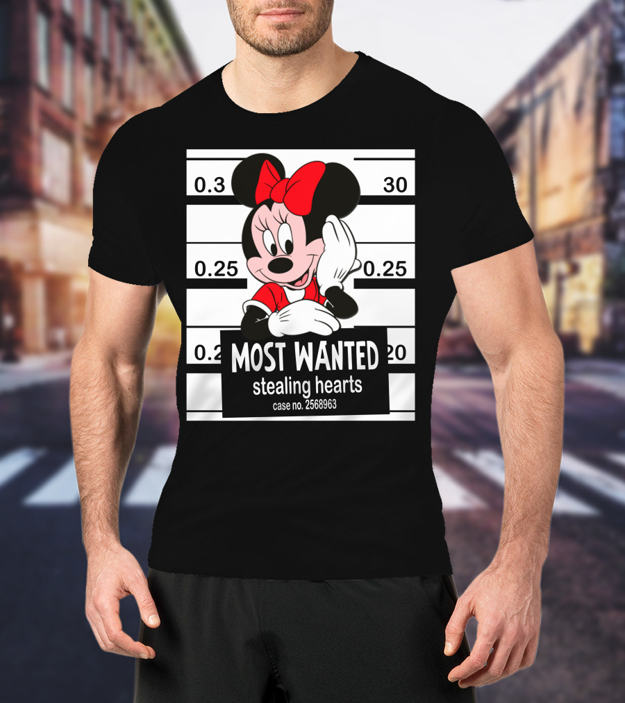 Minnie Most Wanted Stealing Hearts Case No. 2568963 T-Shirt