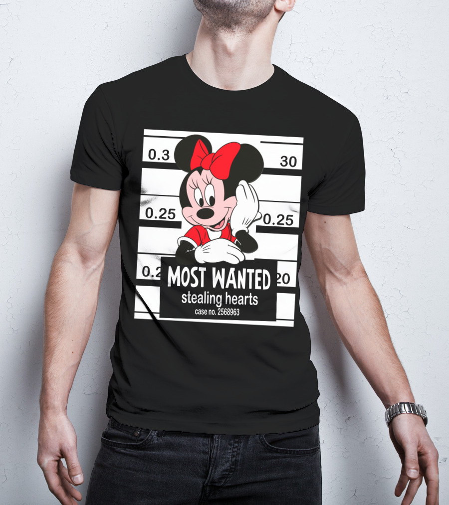 Minnie Most Wanted Stealing Hearts Case No. 2568963 T-Shirt