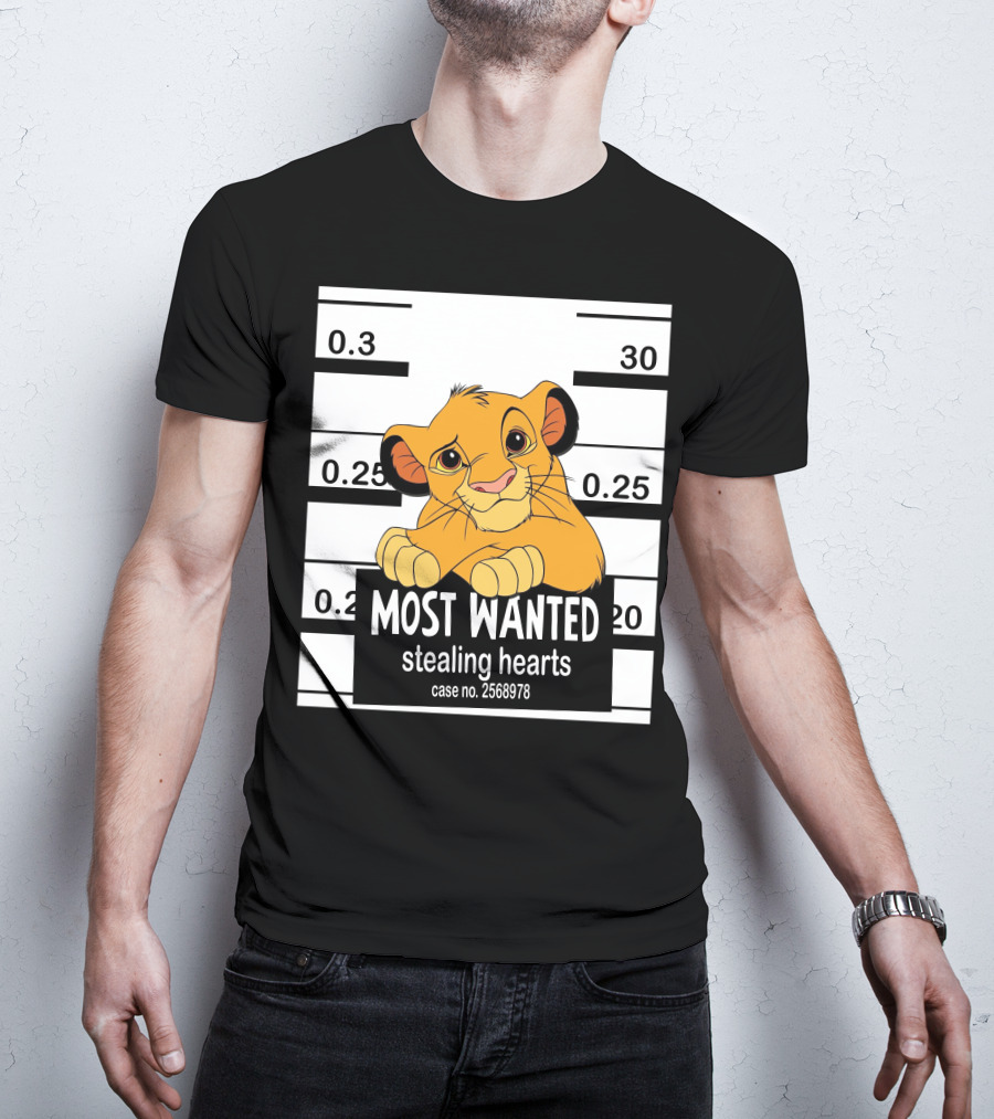 Most Wanted Simba Stealing Hearts Case No. 2568978 T-Shirt