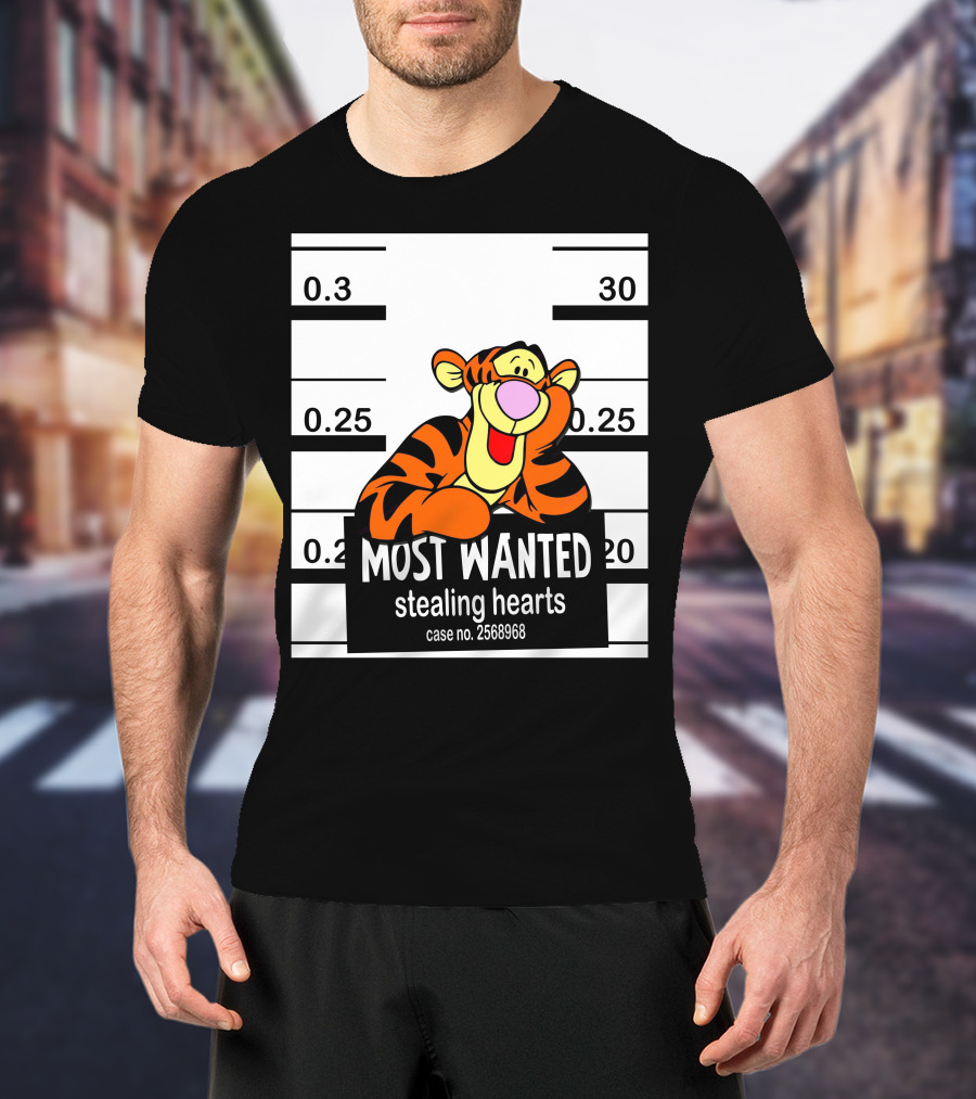 Most Wanted Tigger Stealing Hearts Case No. 2568968 T-Shirt