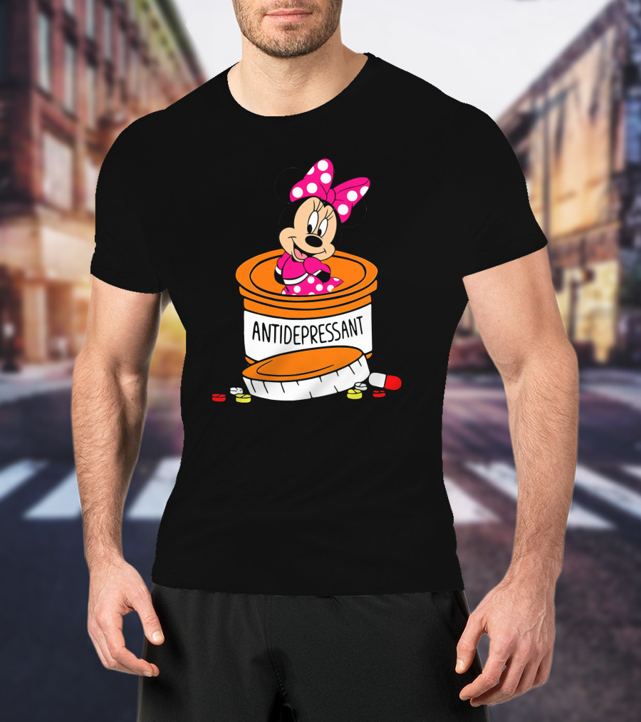 Minnie Antidepressant Pill Bottle T-Shirt