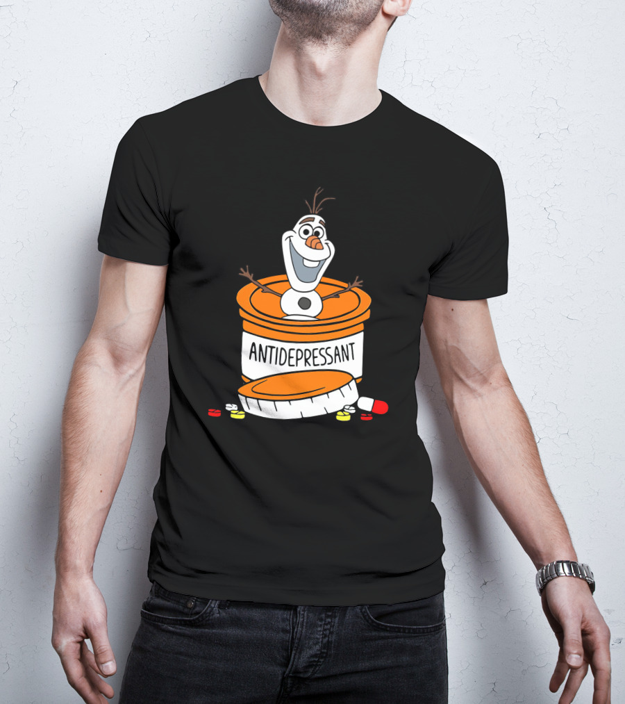 Olaf Antidepressant Capsule Character T-Shirt