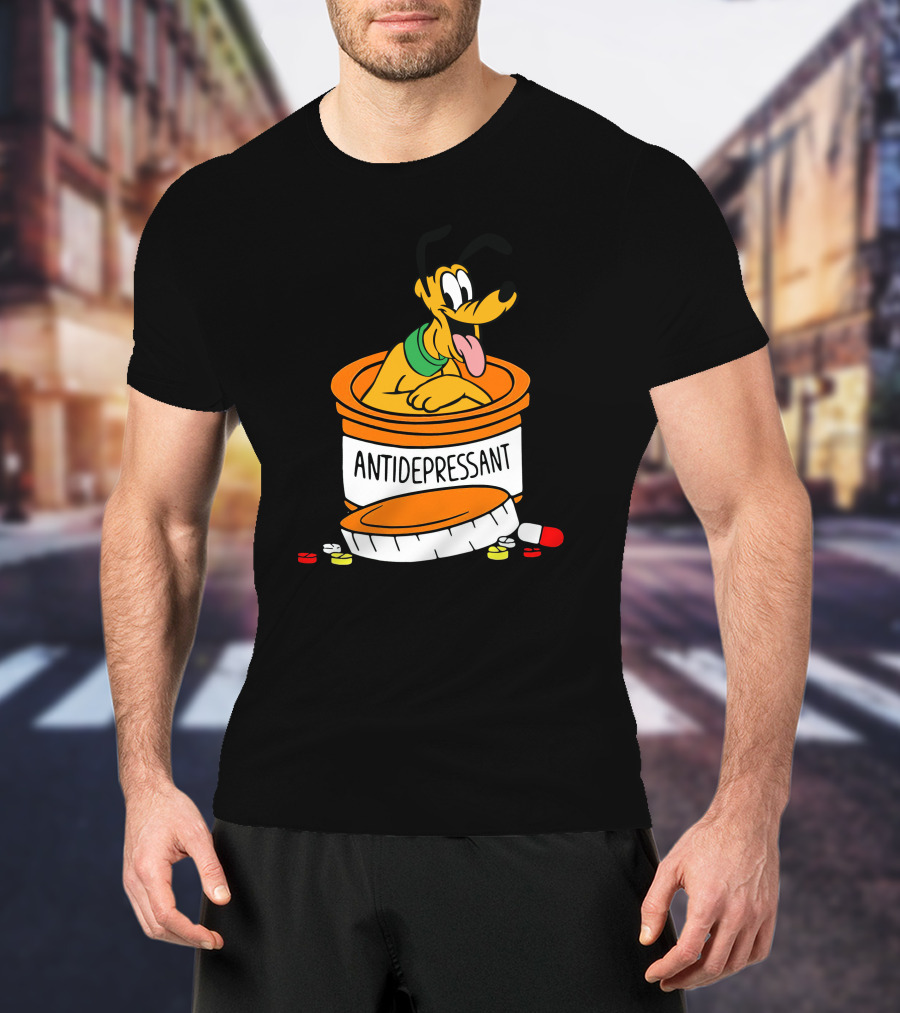 Pluto Antidepressant Pill Bottle T-Shirt
