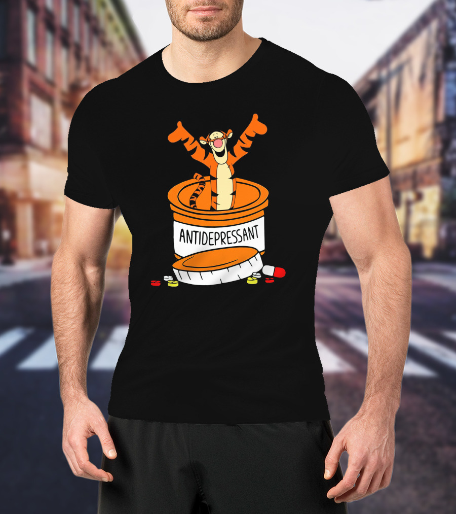 Tigger Antidepressant Pill Bottle T-Shirt