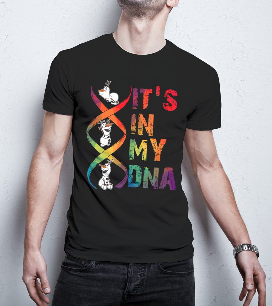 Olaf It's In My Dna Frozen Theme T-Shirt