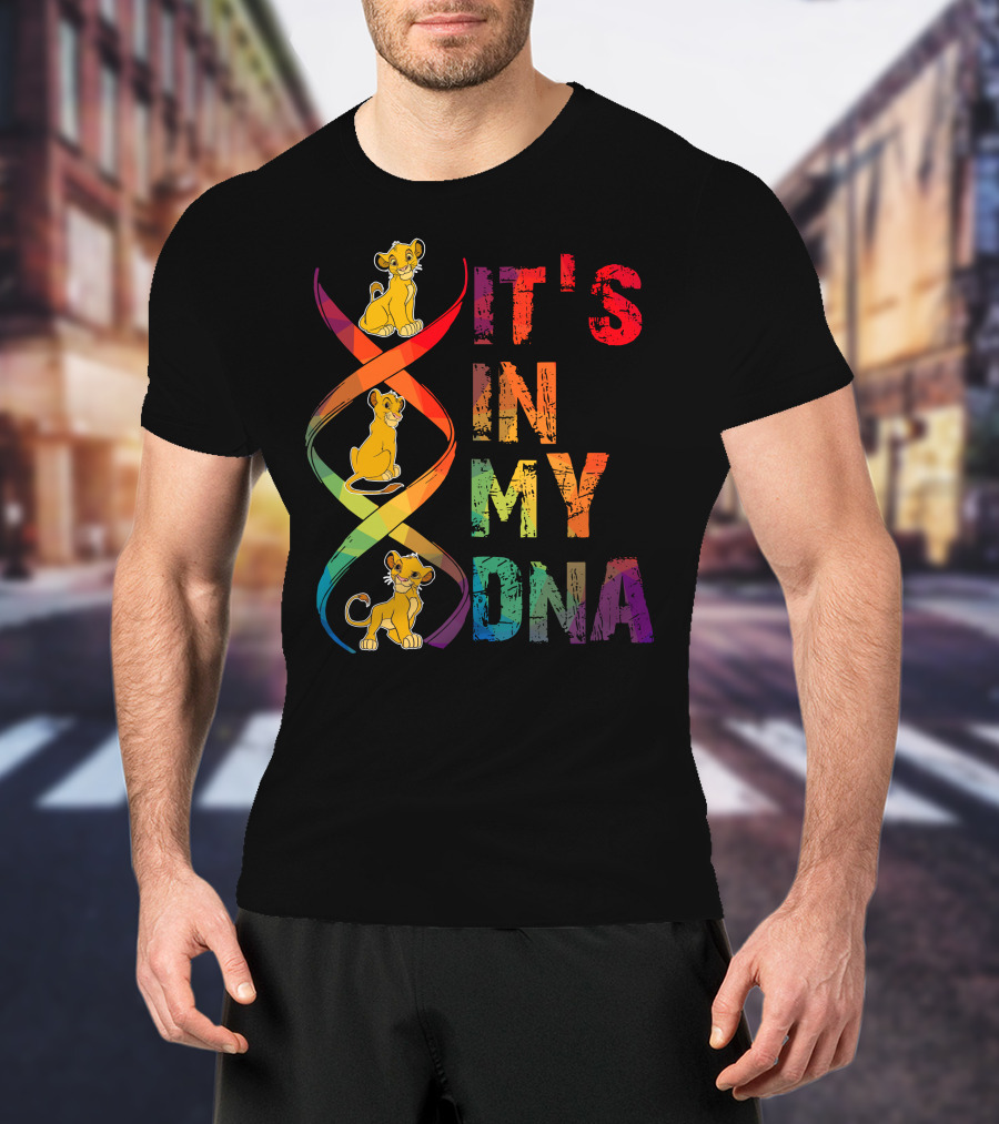 Simba It's In My Dna Rainbow Spiral T-Shirt