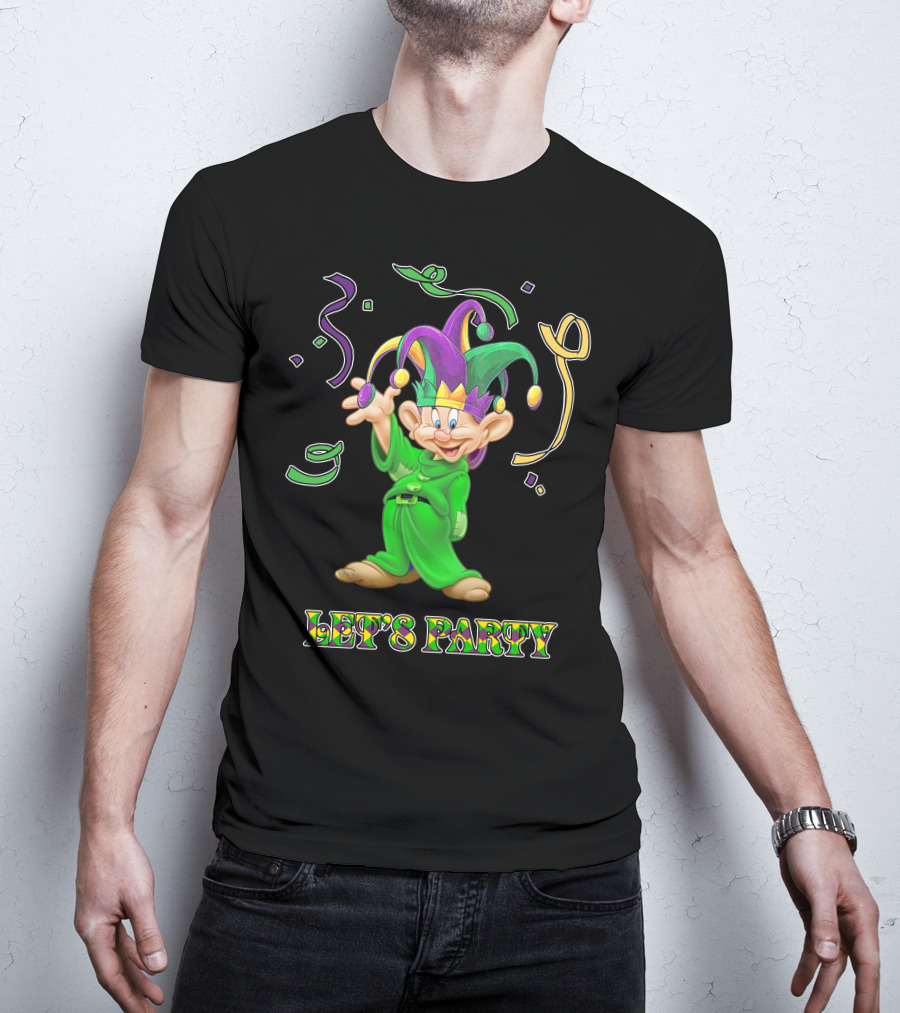 Dopey Let's Party Jester Outfit Celebration T-Shirt