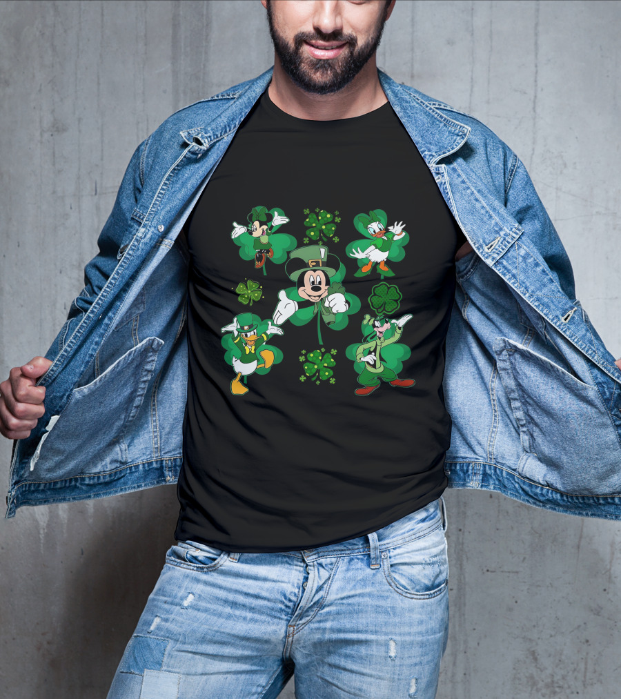 Mickey Friends St. Patrick's Day Shamrock Celebration T-Shirt