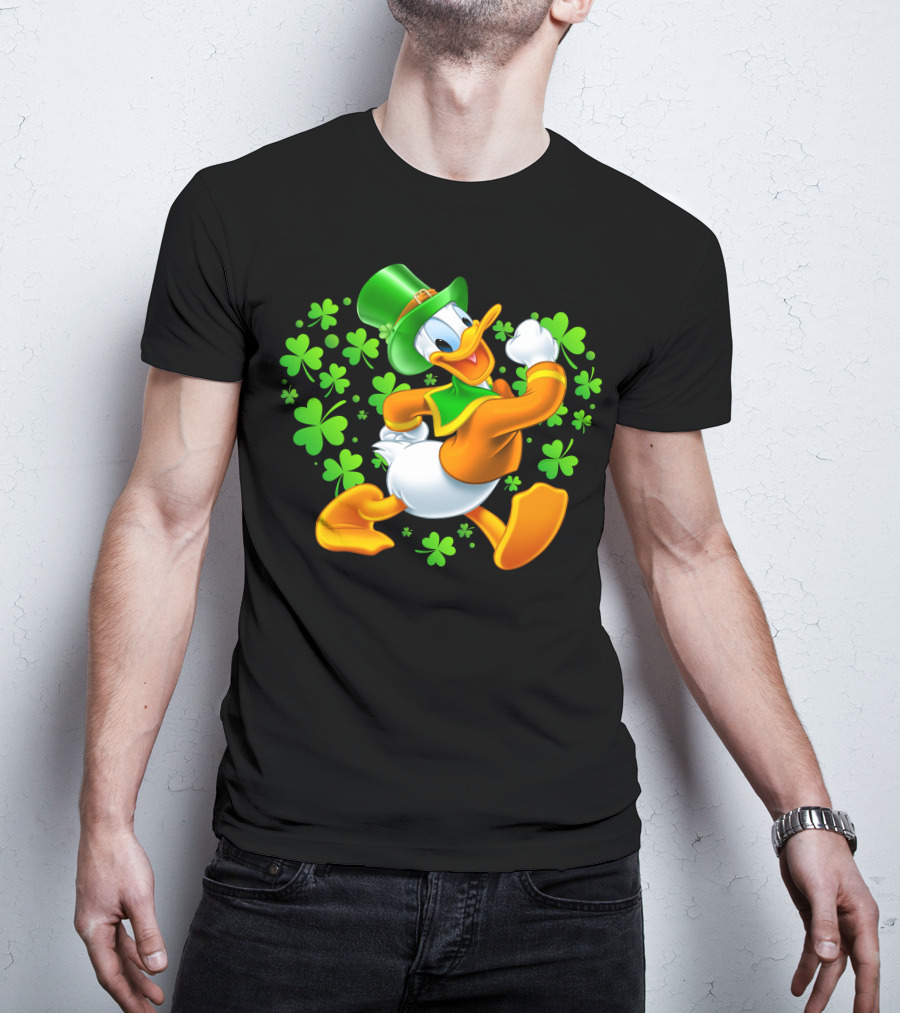 Donald Duck St. Patrick's Day Shamrock Hat T-Shirt