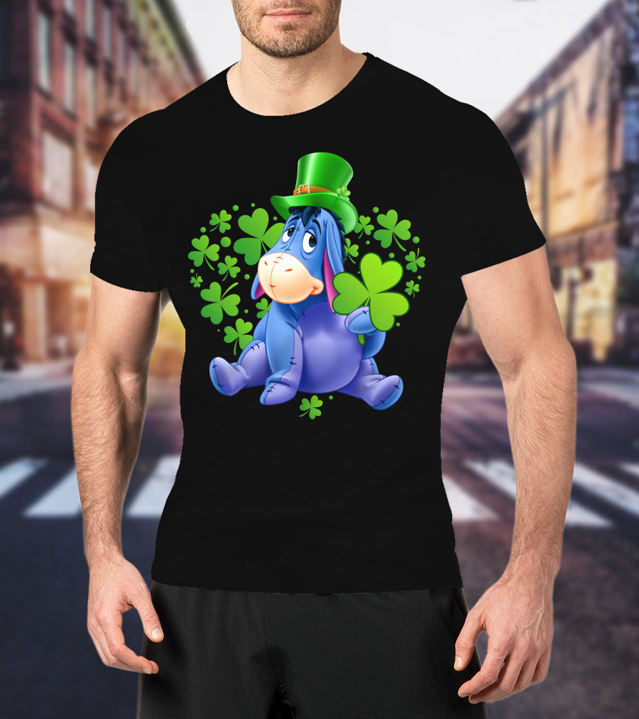 Eeyore St. Patrick's Day Clover Hat T-Shirt