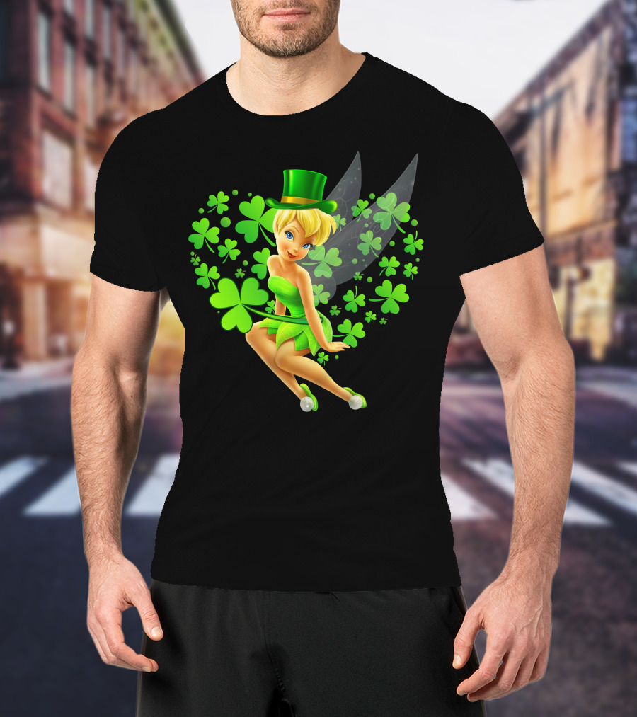 Tinker Bell St. Patrick's Day Shamrock Fairy T-Shirt