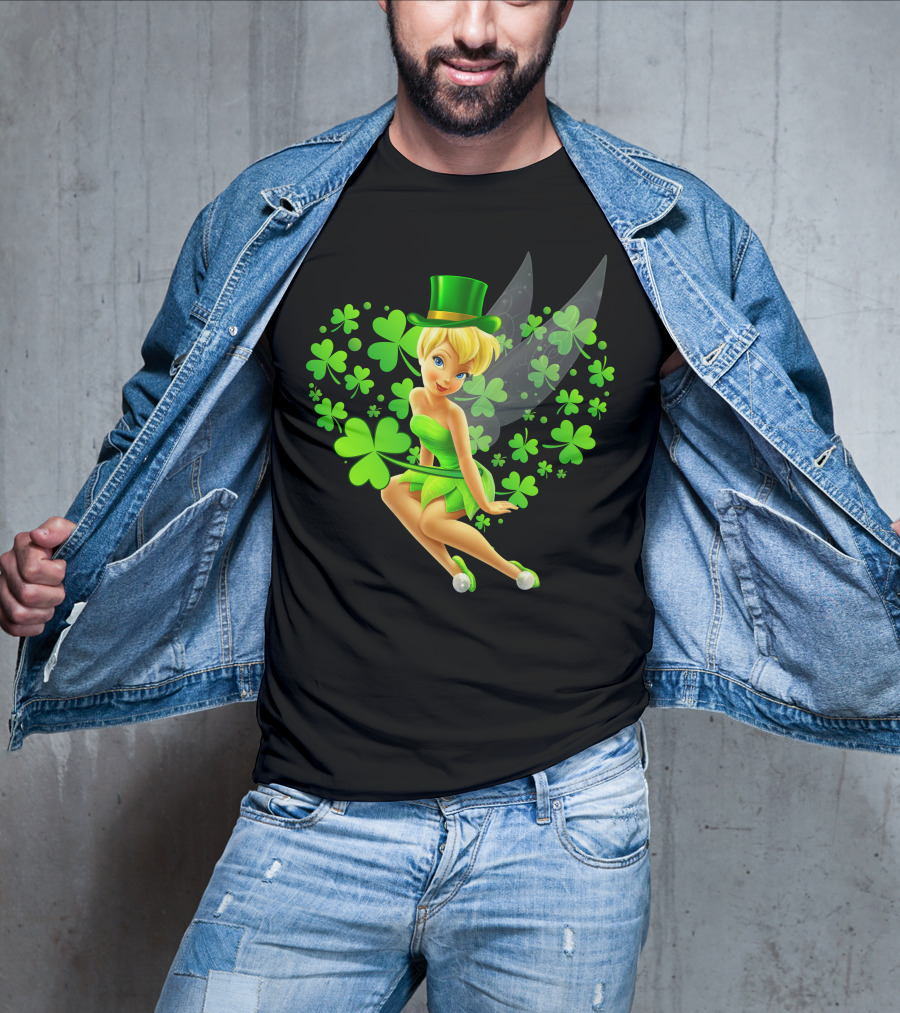 Tinker Bell St. Patrick's Day Shamrock Fairy T-Shirt