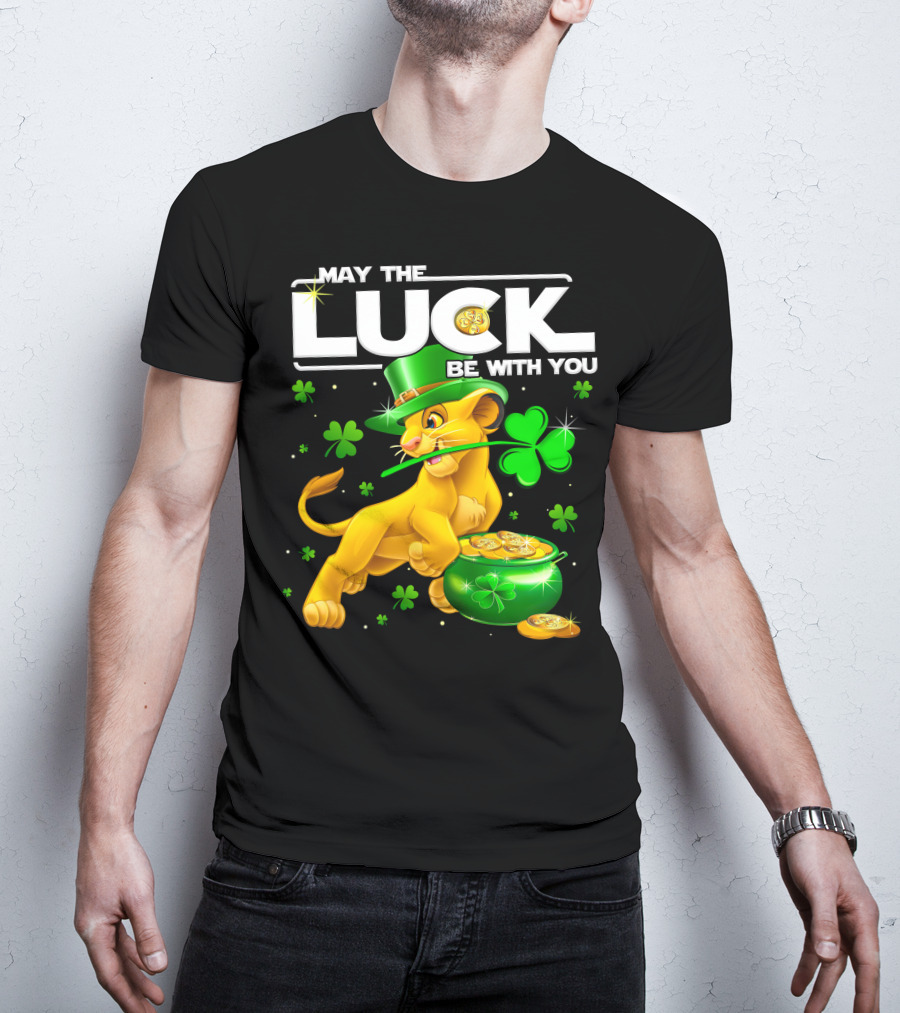 May The Luck Be With You Simba St Patrick's Day T-Shirt