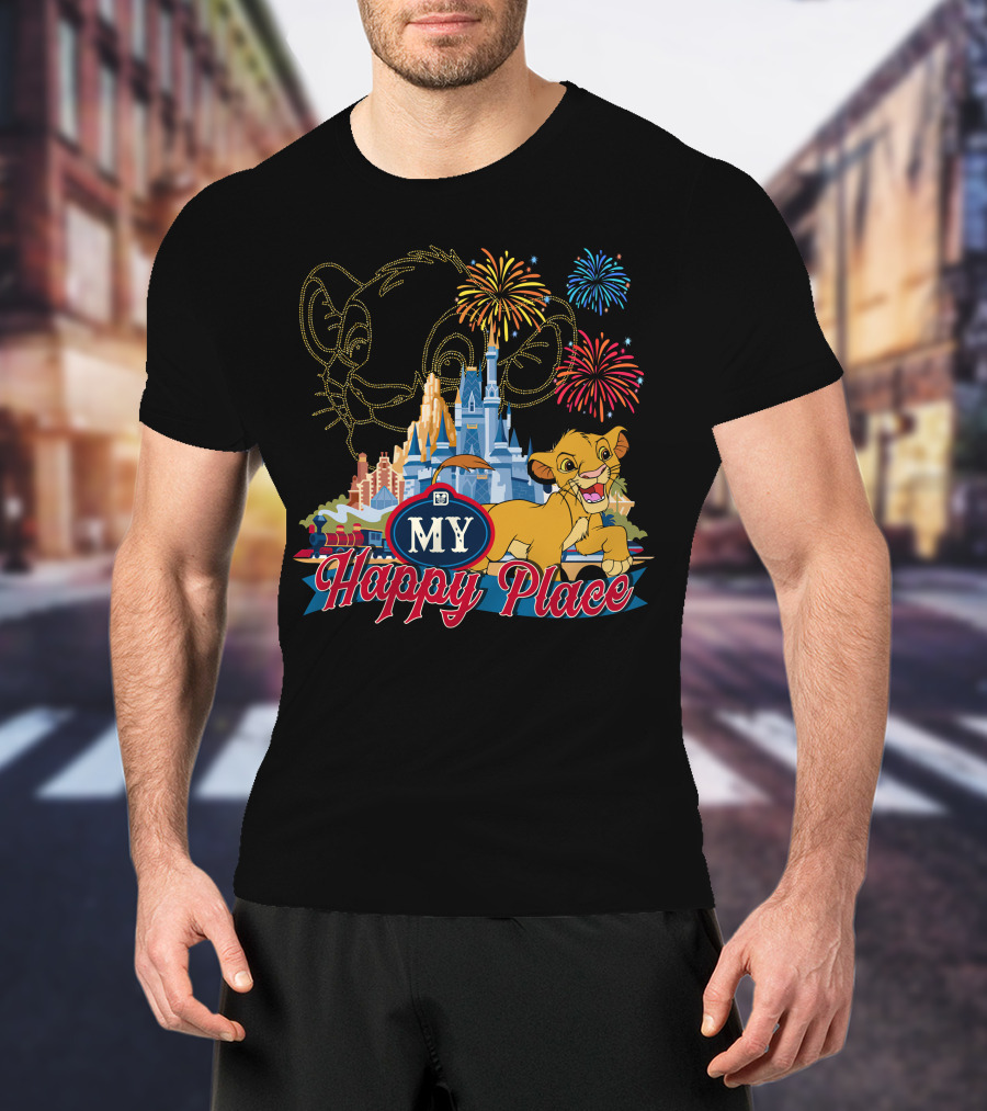 Simba My Happy Place Fireworks Magic Castle T-Shirt