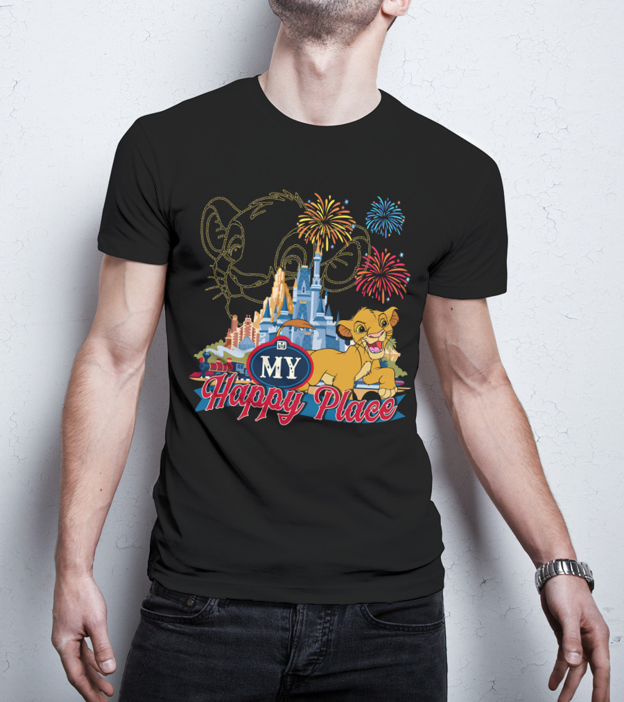 Simba My Happy Place Fireworks Magic Castle T-Shirt