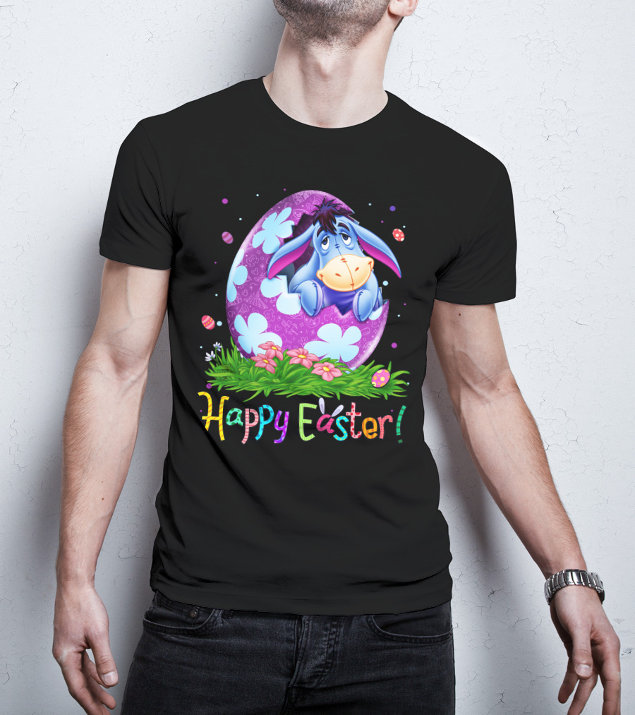 Eeyore Happy Easter Egg Floral T-Shirt