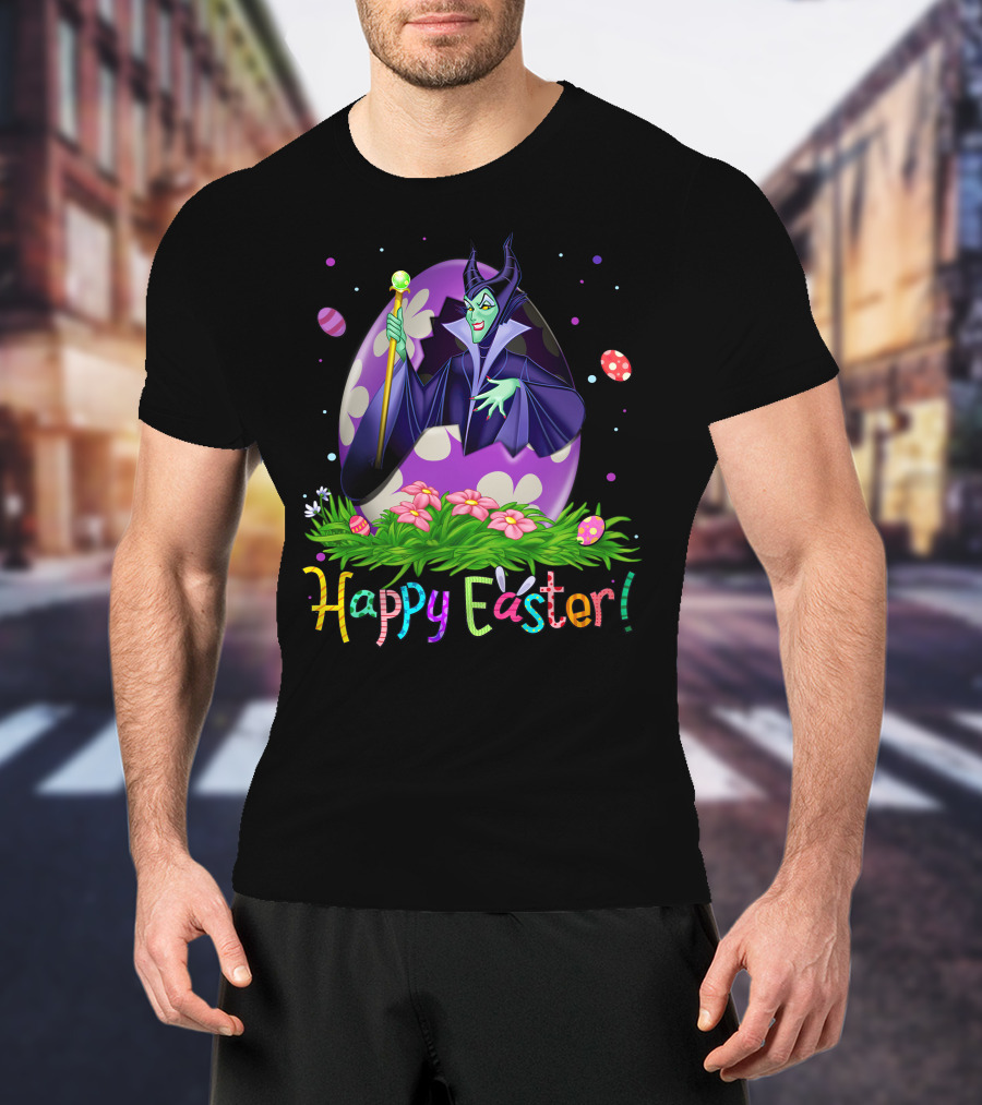 Maleficent Happy Easter Magic Egg Hunt Celebration T-Shirt