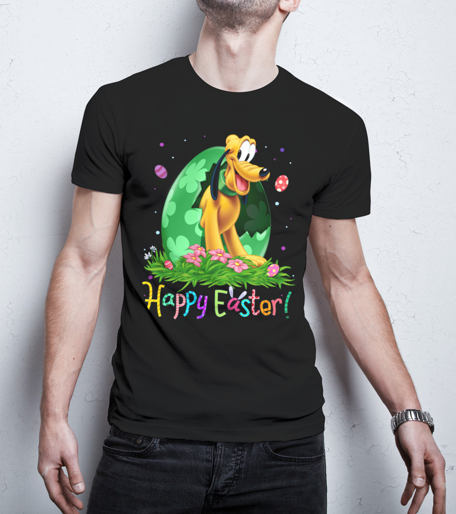 Happy Easter Pluto Disney Easter Egg Hunt T-Shirt