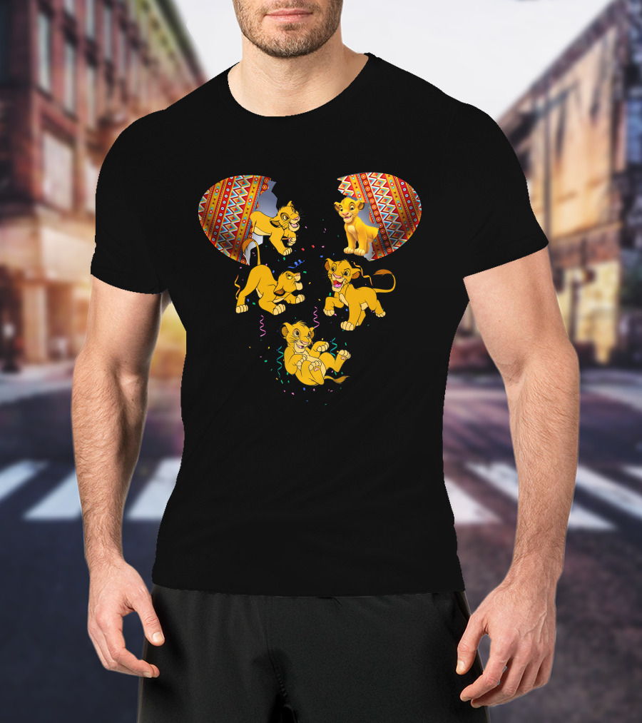 Simba Lion King Inspired Mouse Headburst T-Shirt