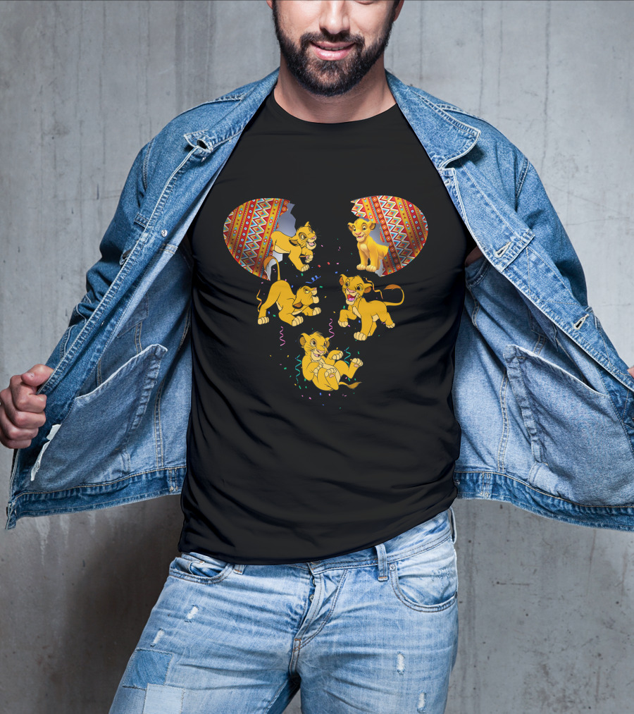Simba Lion King Inspired Mouse Headburst T-Shirt