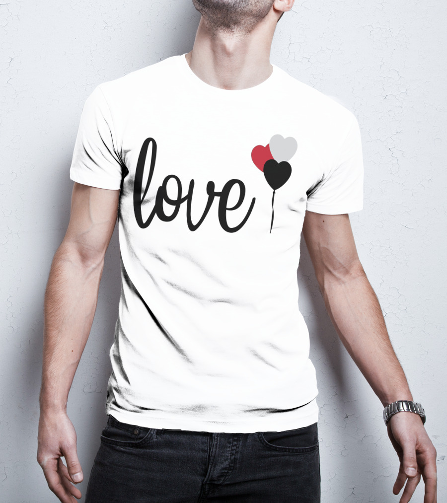 Love Heart Balloons T-Shirt