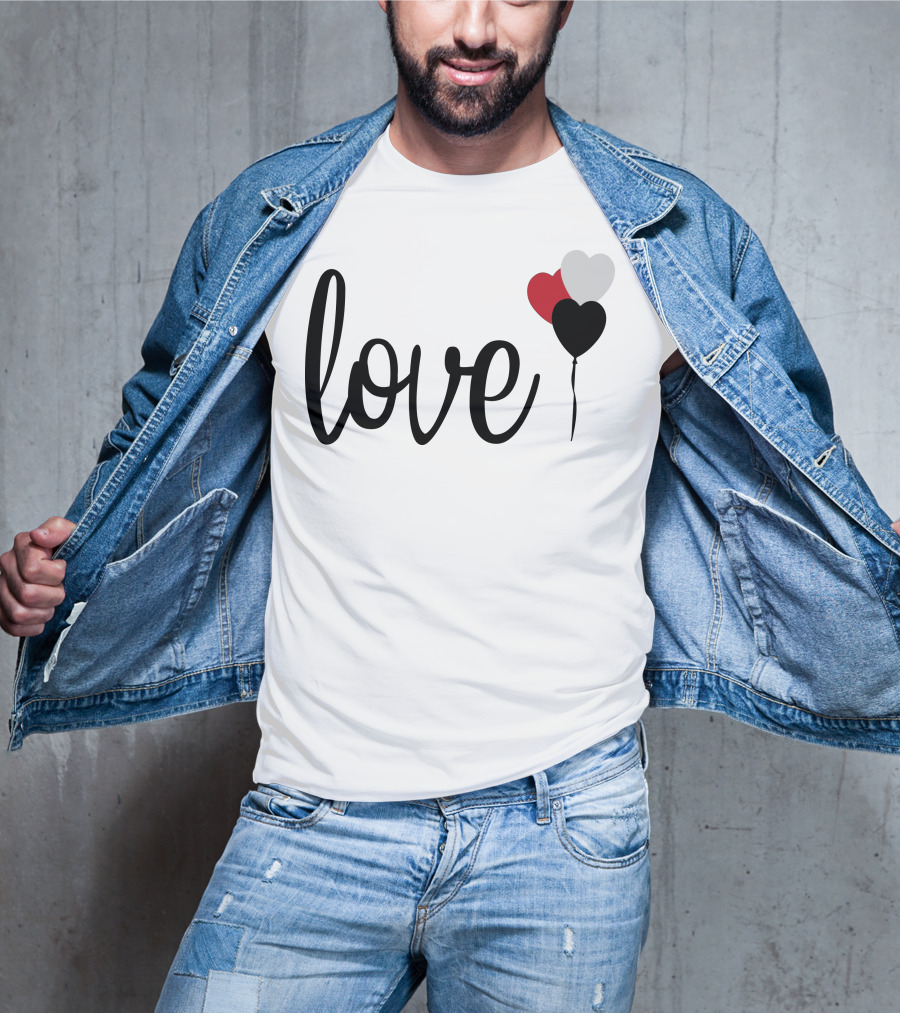 Love Heart Balloons T-Shirt