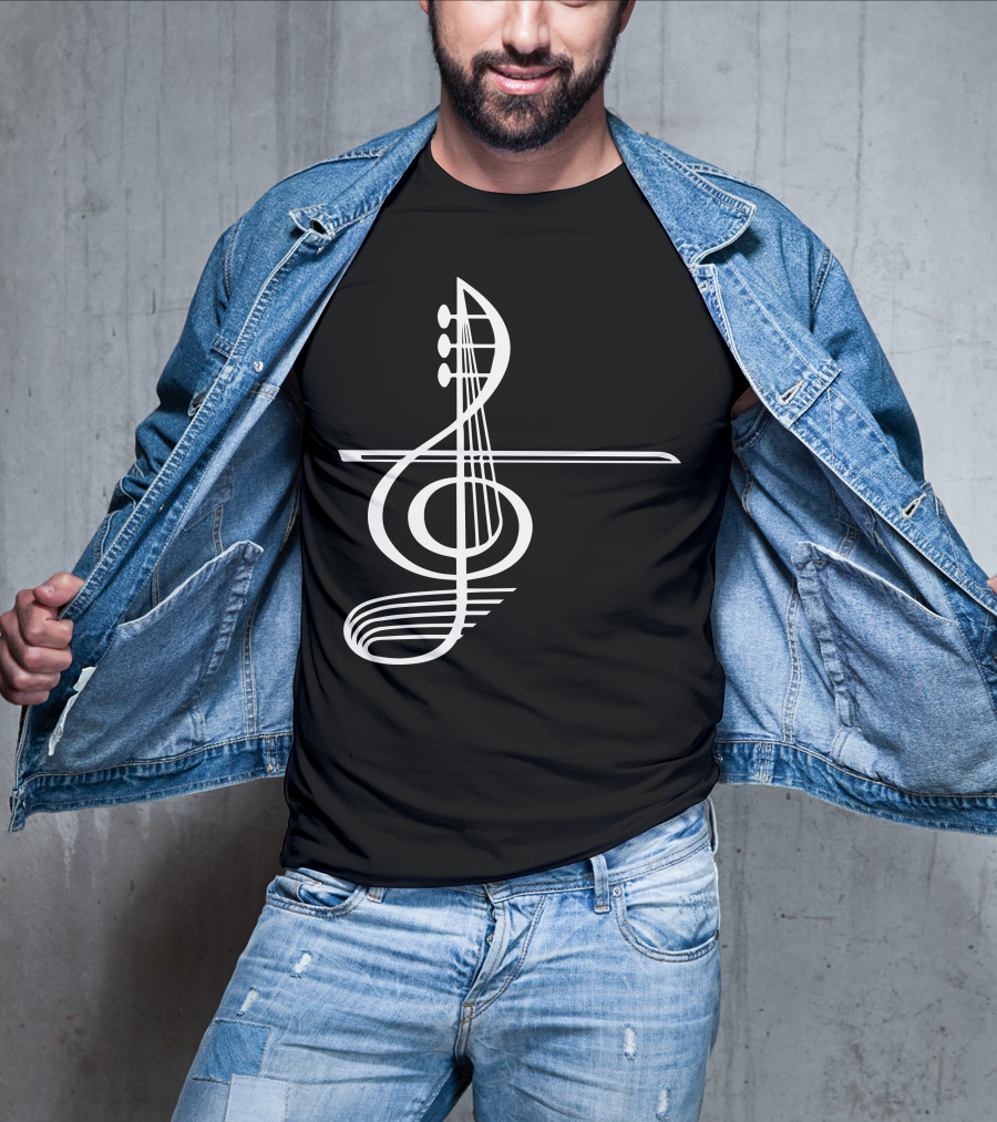 VIOLA Musical Treble Clef Strings T-Shirt