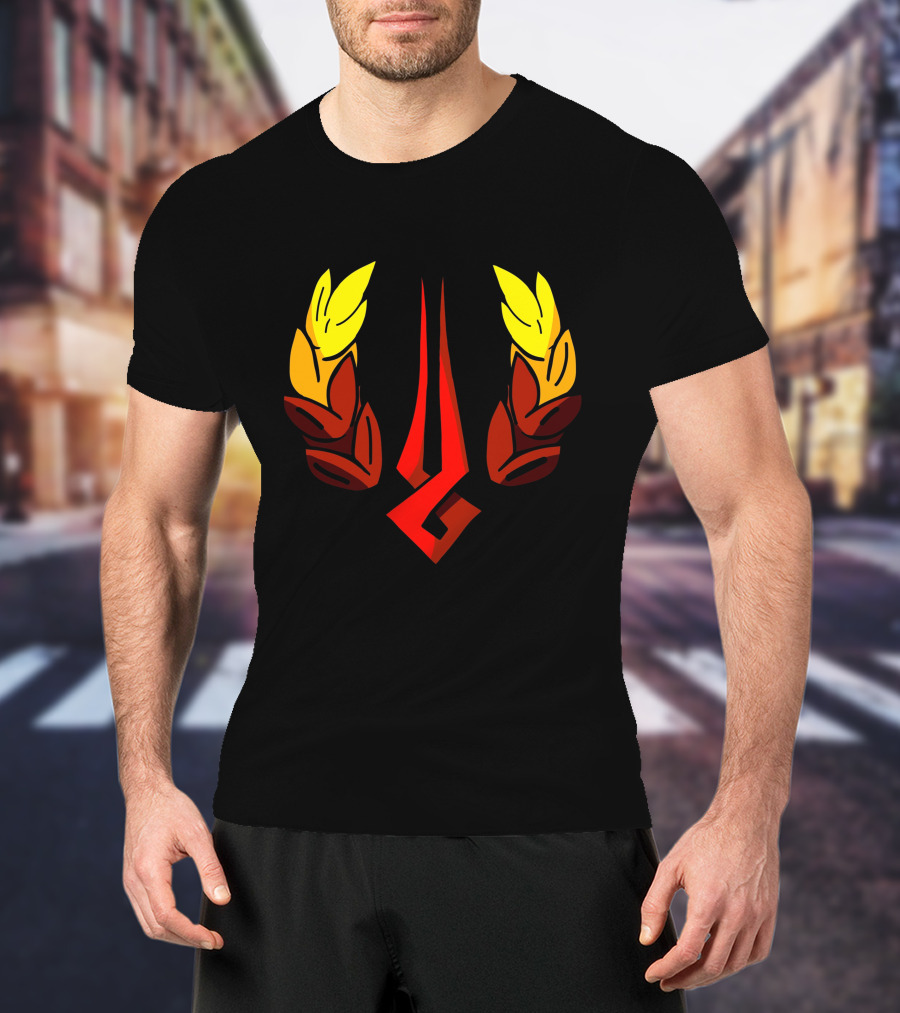 Hades Zagreus Icon With Red Laurel Symbols T-Shirt