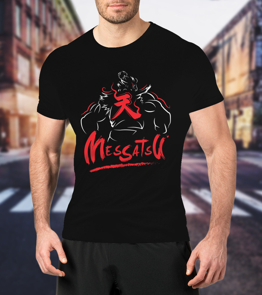 Akuma Messatsu Red Kanji Martial Art Power T-Shirt