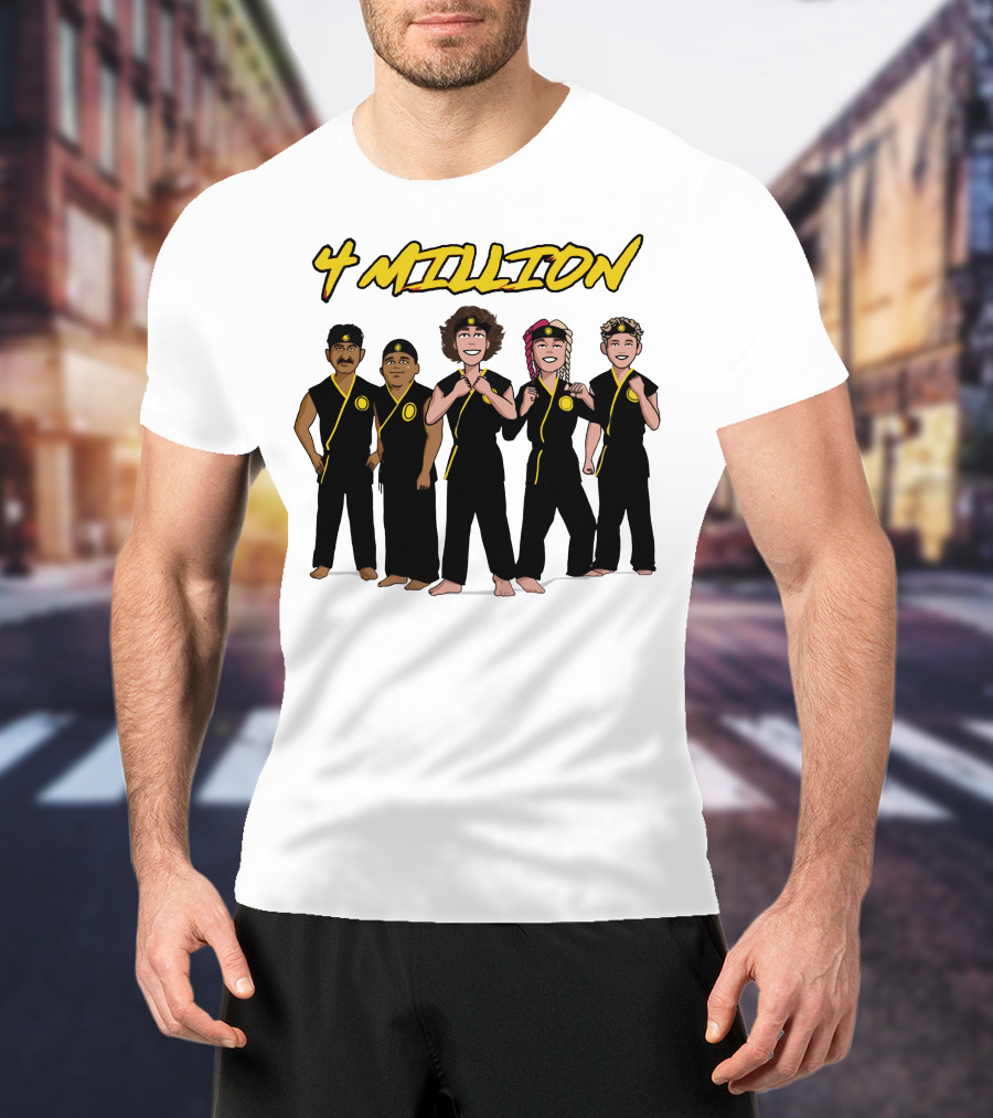 4 Million Karate Squad Celebrating Subscribers T-Shirt