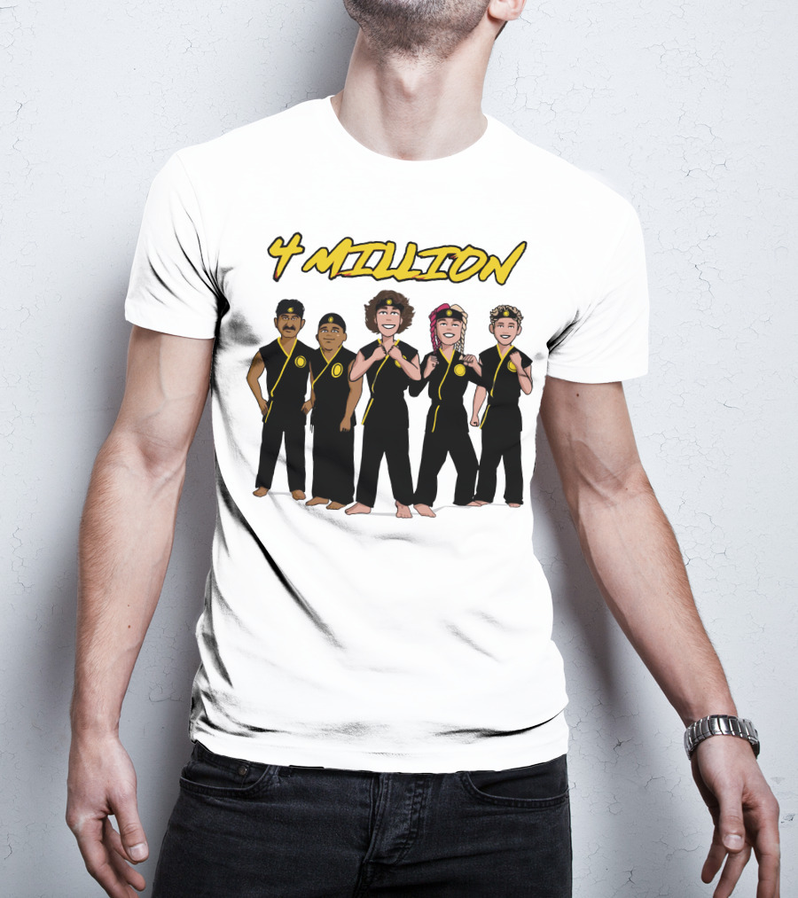 4 Million Karate Squad Celebrating Subscribers T-Shirt