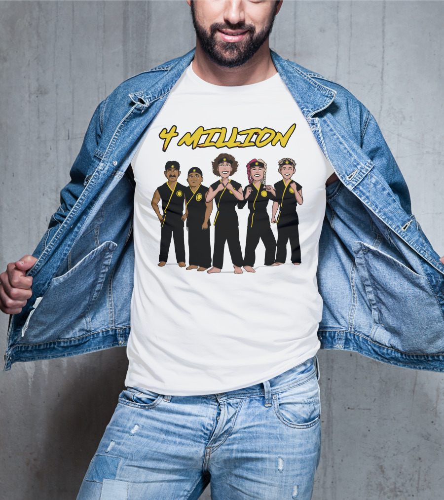 4 Million Karate Squad Celebrating Subscribers T-Shirt