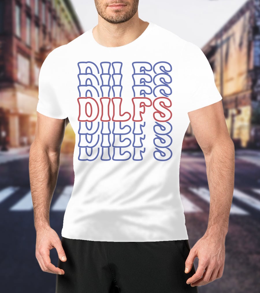 DILFS Stacked Retro Text T-Shirt