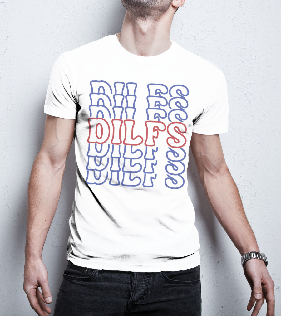 DILFS Stacked Retro Text T-Shirt