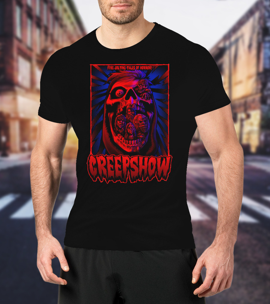 Creepshow Five Jolting Tales Of Horror Creepskull T-Shirt