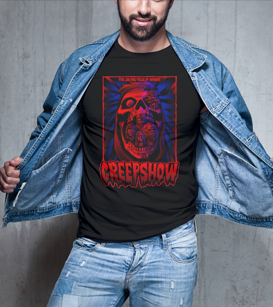 Creepshow Five Jolting Tales Of Horror Creepskull T-Shirt