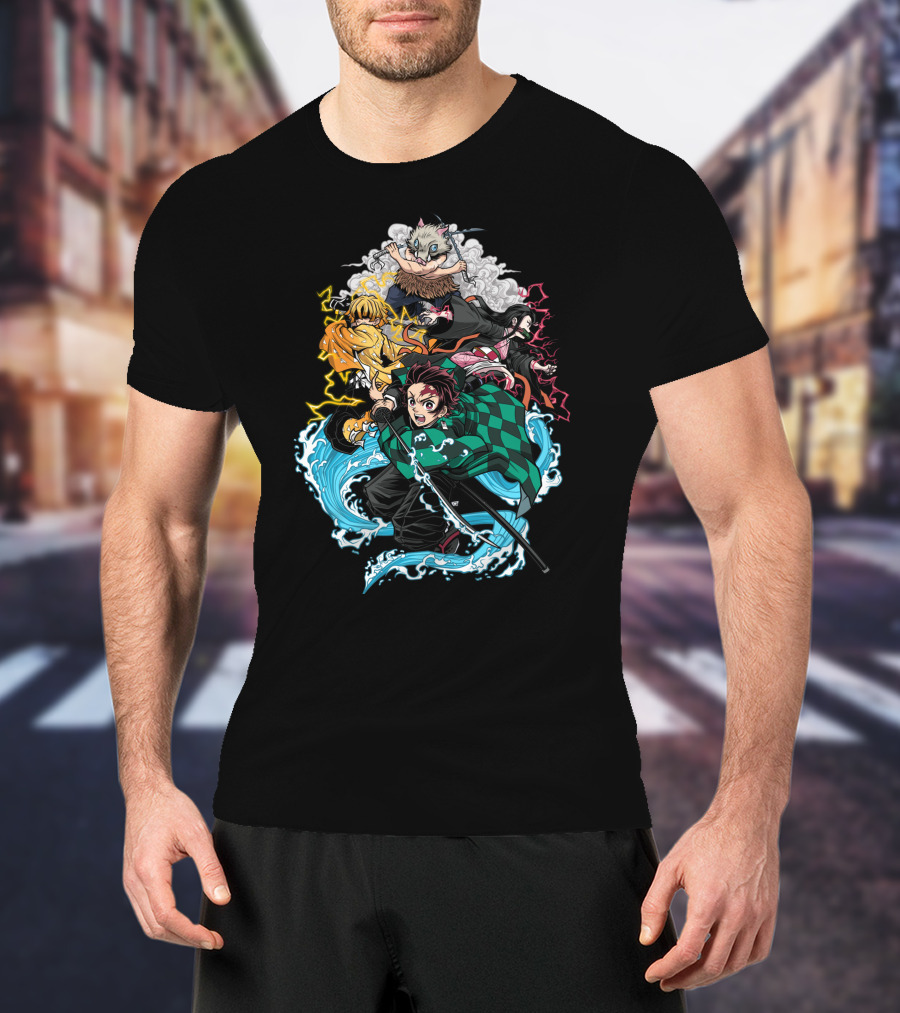 Demon Slayer Classic Characters Action T-Shirt