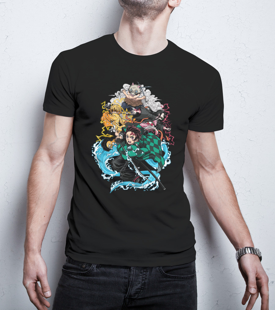 Demon Slayer Classic Characters Action T-Shirt