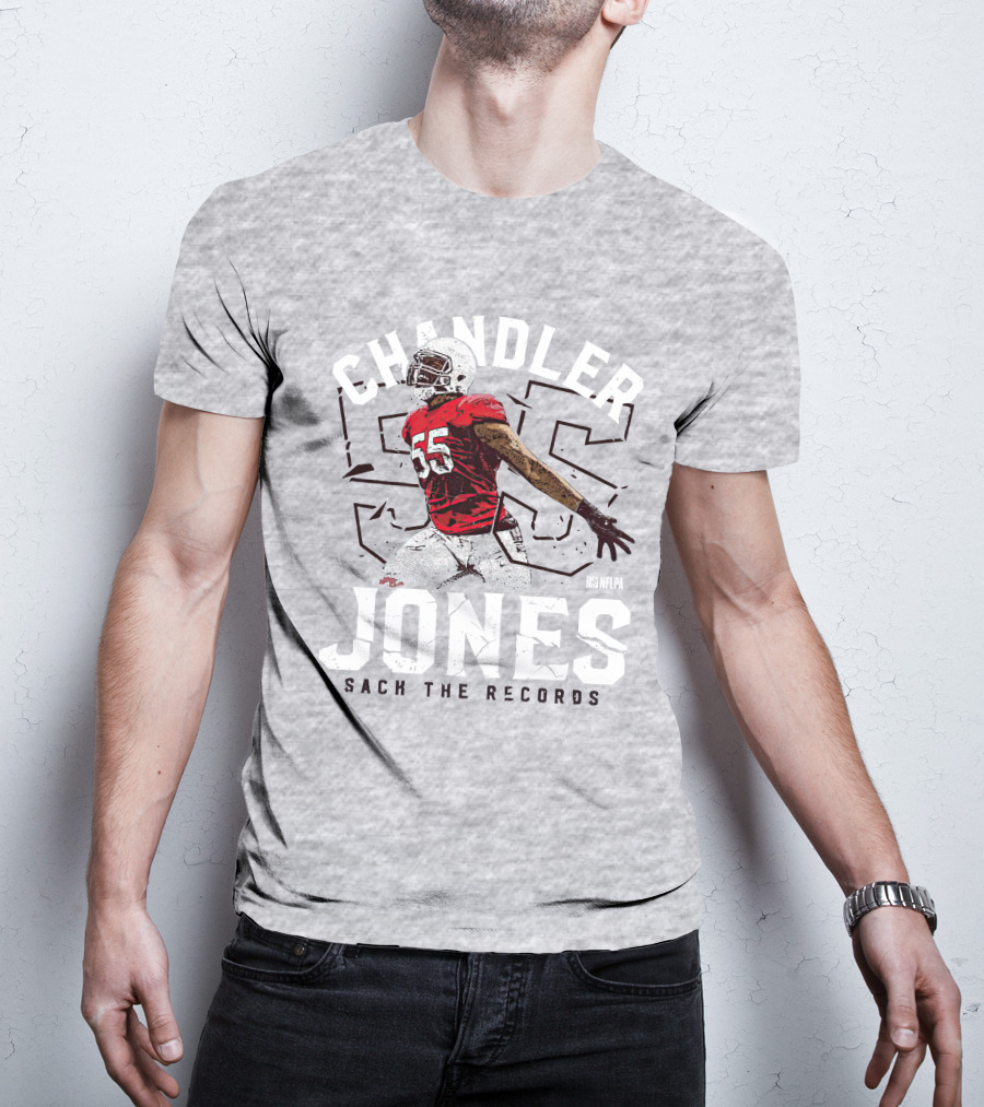 Chandler Jones 55 NFLPA Sack The Records T-Shirt